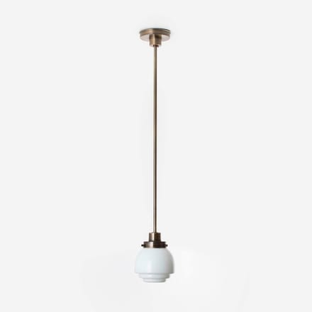 Hanglamp Gispen Vlak 20's Brons - Art Deco Trade