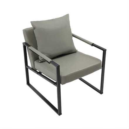 Fauteuil- Voor Woonkamer - Moderne Lounge - Stof /Grijs