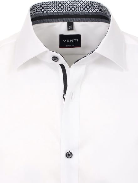 Venti Overhemd Non Iron Wit Body Fit 103522600-001 - M