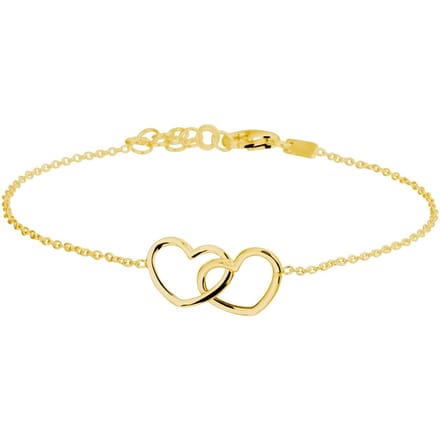 Zilver Verguld (Geel) Armband Hartjes 16 + 3 Cm 3 Micron 2103318