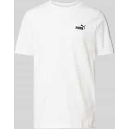 PUMA ESS Small No. 1 Logo Tee Unisex T-shirt - PUMA White