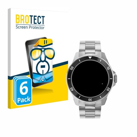 BROTECT - Screenprotector voor Withings ScanWatch Nova (42 mm) - Folie Beschermfolie transparant 6 Stuks