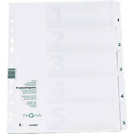 PAGNA indexbladen karton, diverse uitvoeringen, losbladig
