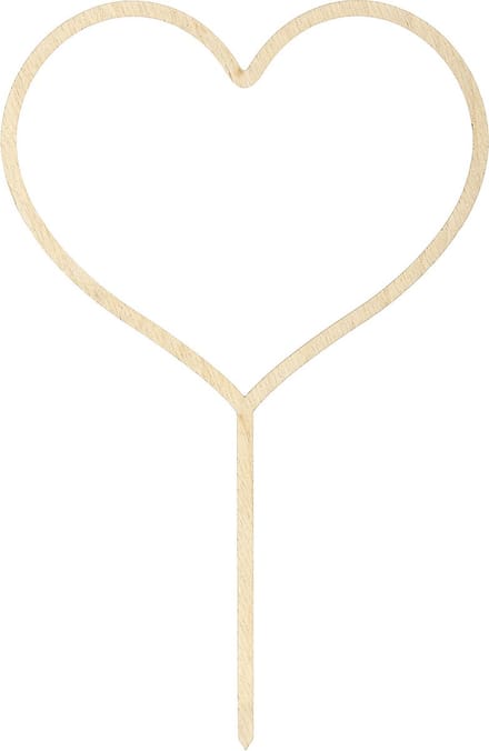 Partydeco - Taarttopper Hart