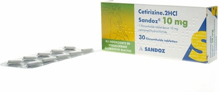 Cetirizine 2HCl Sandoz 10 mg