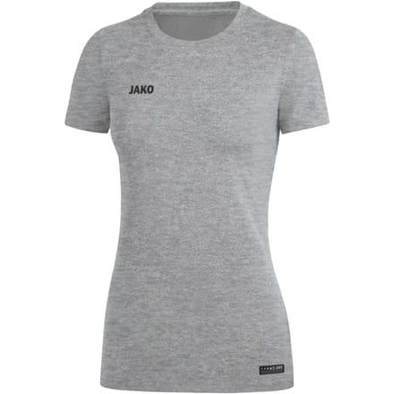 Jako Premium Basics T-Shirt Dames - Grijs Gemeleerd | Maat: 44