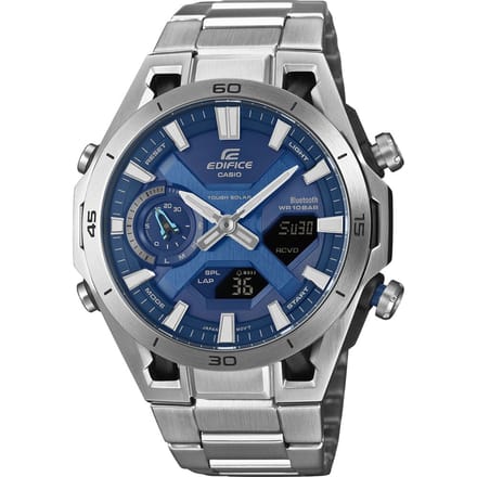 Casio Edifice Sospensione Heren Horloge Zilverkleurig ECB-2300D-2AEF