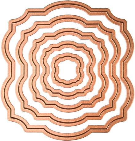 Set van 5 Uitsteekvormen voor Stempels en Embossing - Verschillende Groottes
