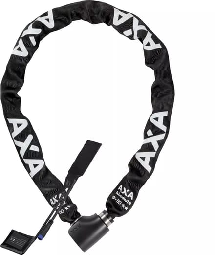 AXA Kettingslot met tracker - 110 cm - 9 mm schakels - ART 2 sterren - Beveiligingsniveau 14