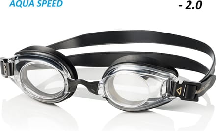 LUMINA Zwembril op sterkte - heldere glazen sterkte - 2.0