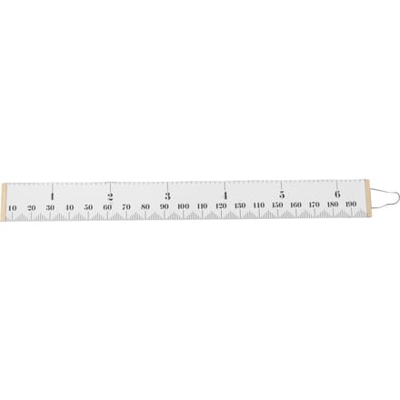 Groeimeter voor kinderen Nauwkeurige Baby Lengte Groeimeter Liniaal Verwijderbaar Canvas Muurhanger Meting white
