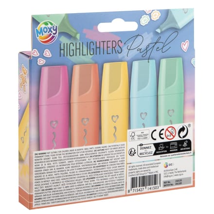 Creative Craft Group Highlighters 4 pcs pastel colors