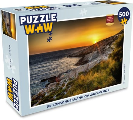 Puzzel De zonsondergang op Zakynthos - Legpuzzel - Puzzel 500 stukjes
