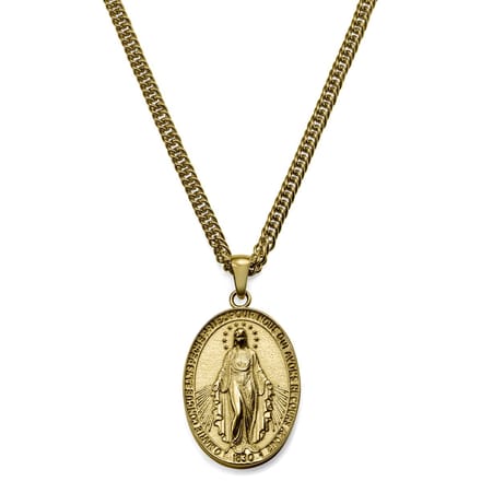 Sanctus | Goudkleurige Miraculeuze Medaillon Ketting