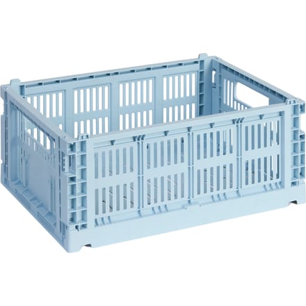 HAY Colour Crate Vouwkrat M recycled - HAYCrateSoftBlue