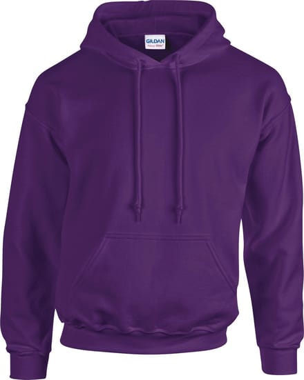 Gildan - Heavy Blend Adult Hooded Sweat - Paars - L