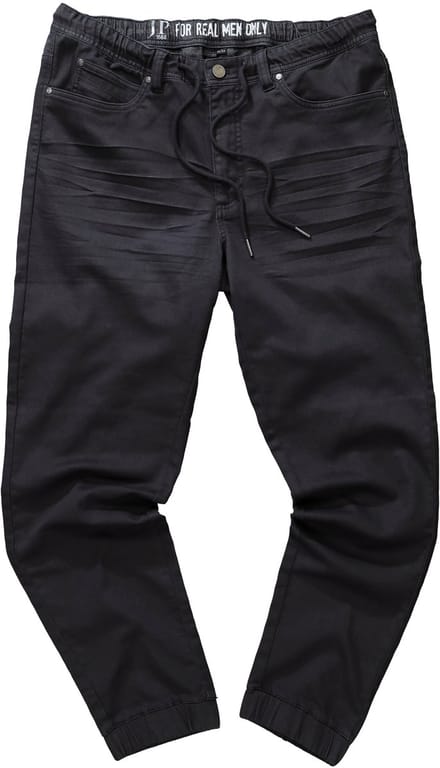 JP 1880 - Heren - Instapbroek FLEXNAMIC® elastische tailleband - Antraciet - Maat L