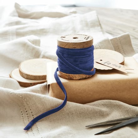 LOBERON Fluwelen lint Olessa donkerblauw