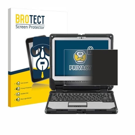 BROTECT - privacy screenprotector voor Panasonic Toughbook CF-33 - Folie Beschermfolie Blauwlichtfilter