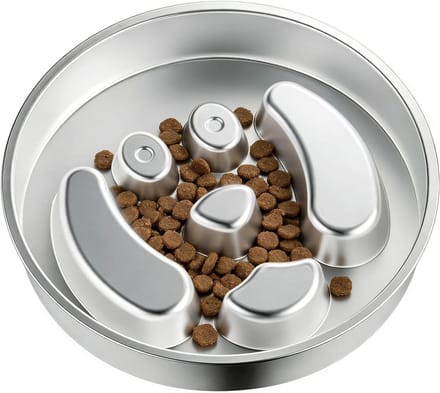 Honden Likmat - Interactieve voerbak - Rustig eten stimuleren - Omkeerbaar ontwerp - 22 x 22 x 6 cm