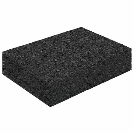 vidaXL Rubber granulaat patio pad 25 st Zwart 9 x 6 x 2 cm Rubber