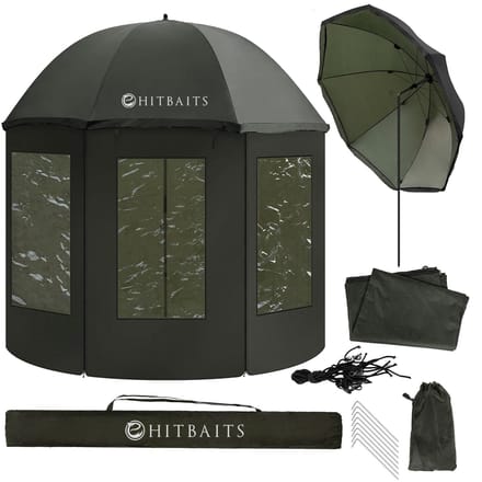 Hitbaits Alpha - Visparaplu - Waterdicht - 240 cm