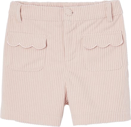 Vertbaudet Fluwelen meisjesshort met zakken met festons