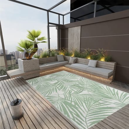 vidaXL - Buitenkleed - ARAKIL - 190x290 - cm - polypropeen - groen