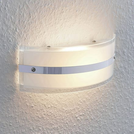 Lindby Glazen wandlamp Zinka met LED, 26 cm