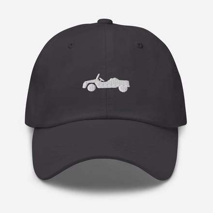 Geborduurde pet Citroën Méhari - Donkergrijs