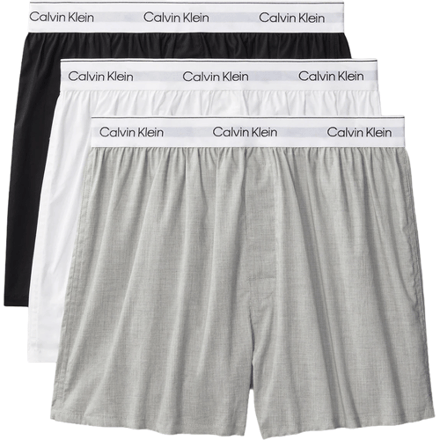 Calvin Klein 3-pack smalle boxershorts - Icon Cotton Stretch - zwart, wit, grijs M