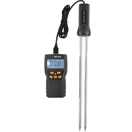 Graanvochtmeter LCD Digitale Tarwe Paddy Rijst & Maïsmeter Graanvochtmeter Watergehalte zwart