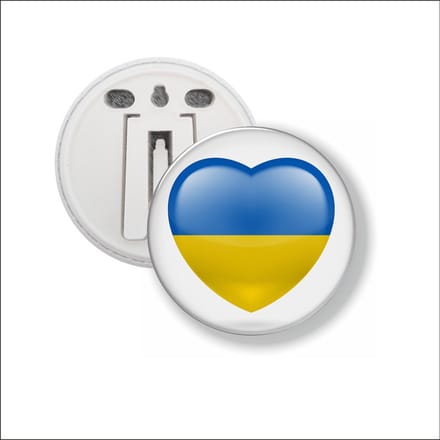 Button Met Clip - Hart Oekraine
