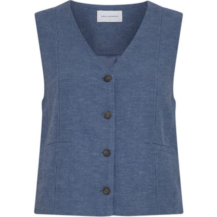 Mouwloos V-hals vest dames Moss Copenhagen Viana Ginia