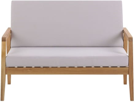 PALLANO - Loungeset voor 4 - Taupe - Acaciahout