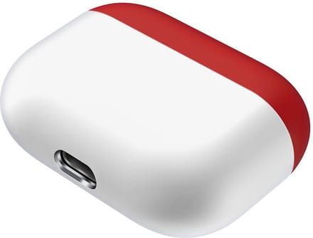 Airpods Pro case - Apple - rood-wit - siliconen design