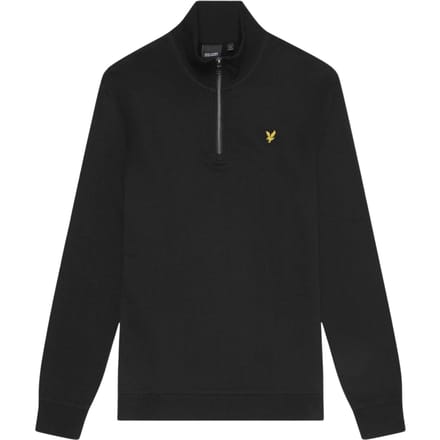 Sweaters Lyle &amp; Scott ML2022V LOOPBACK QUARTER ZIP SWEAT-Z865 JET BLACK