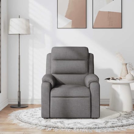 Vidaxl Klapbare Massagestoel, Donkergrijs, Bekleed met Stof