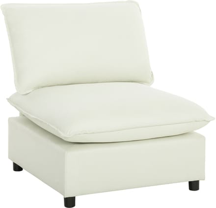 HOMCOM-Fauteuil-Linnen-146 x 85 x 78 cm-Crème