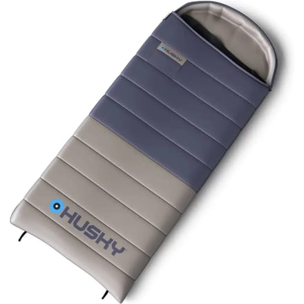 Husky slaapzak dekenmodel dons Drumy 2024 -10°C - 220 cm - Blauw met Grijs