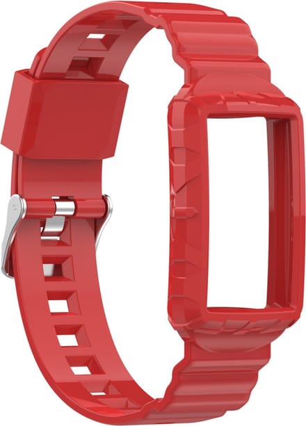 Siliconen bandje - geschikt voor Fitbit Charge 5 / Charge 6 - rood