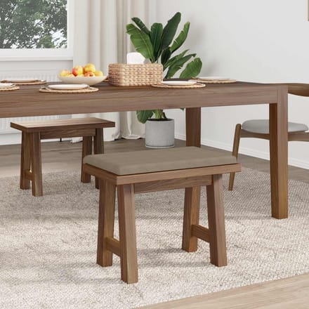 vidaXL - Bankkussen - Microvezel - Taupe - Diepte - 35 - cm