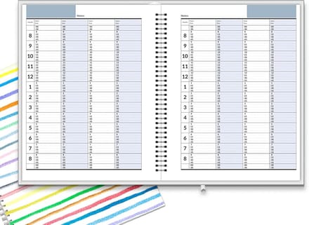 Dagelijkse Uurplanning Agenda Hardcover Ongedateerd 2024 2025