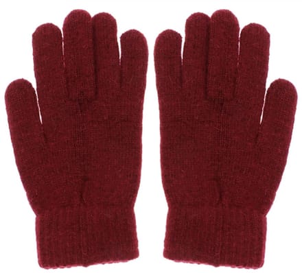 Scoby - Dames Handschoenen - Wollen Handschoenen - Winter - Winter Handschoenen - Rood - One Size