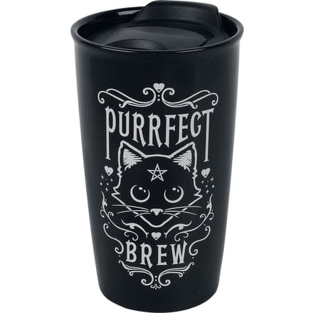 Alchemy England - Gothic Mok - Purrfect Brew - voor Geen - zwart-wit