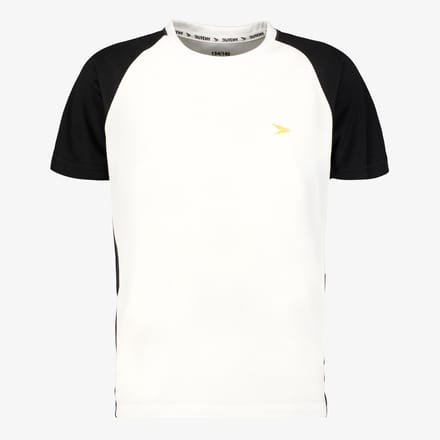 Dutchy kinder voetbal T-shirt wit zwart - Maat 152