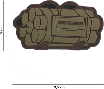 Embleem 3D PVC Kind regards coyote