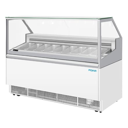 Polar U-Series gelato vitrine 9 bakken