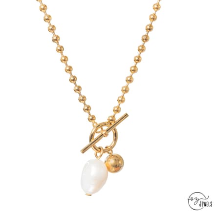OZ Jewels – Parelketting – Verguld – Elegant – Vrouwen – Verstelbare