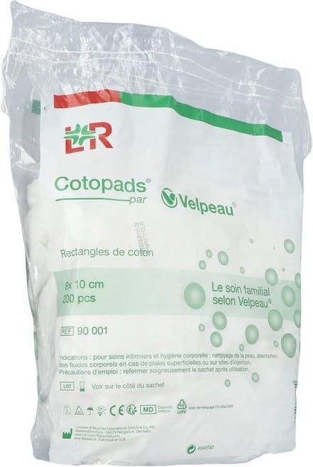 Cotopads - multifunctionele verzorgingspads uit superzacht katoen - 8 x 10cm